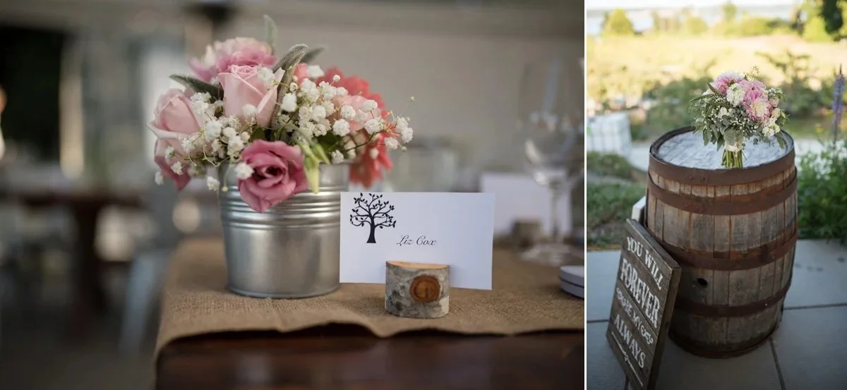 ciderhouse reception decor