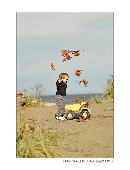 Nolan in the Leaves