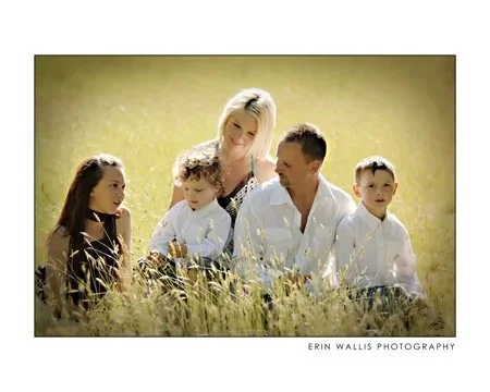 Andreas Family Andrea and famiy in the grass