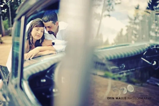 through the car