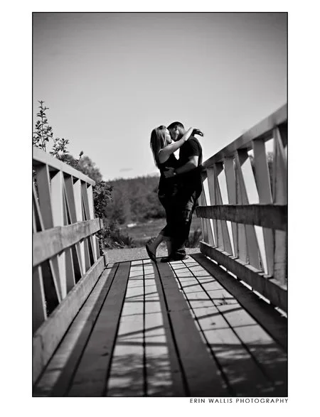 at the end of the bridge