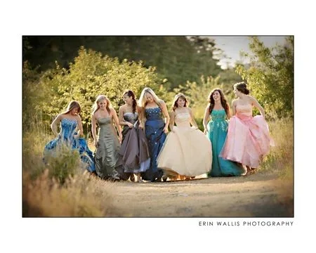 Girls walking forward