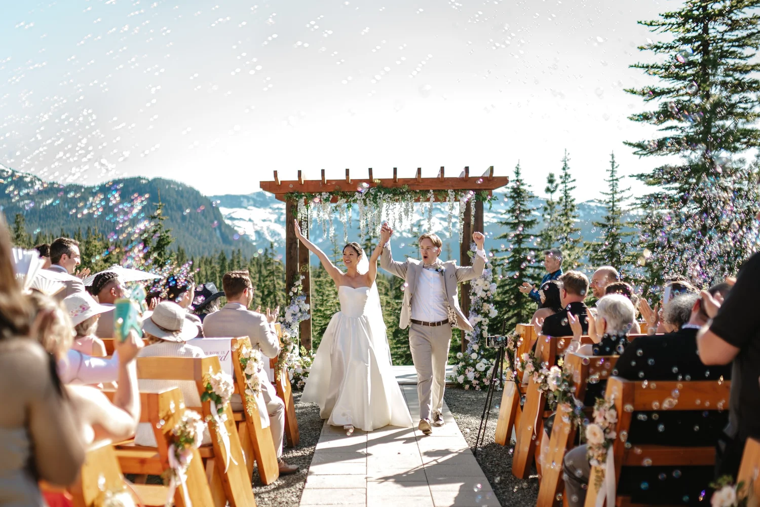Rea walking down the aisle