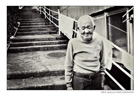 Old man in Japan an old man in Nagasaki Japan