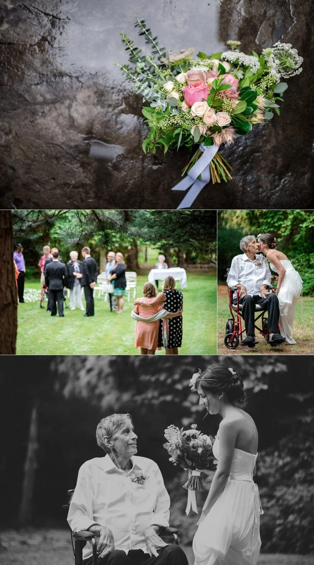 intimate garden wedding