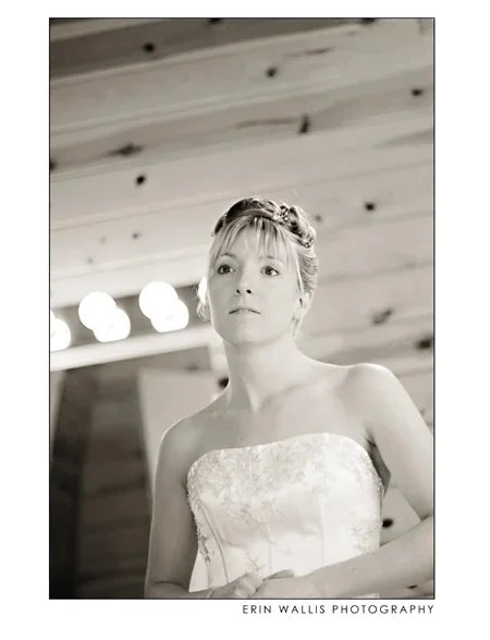 Bride getting ready
