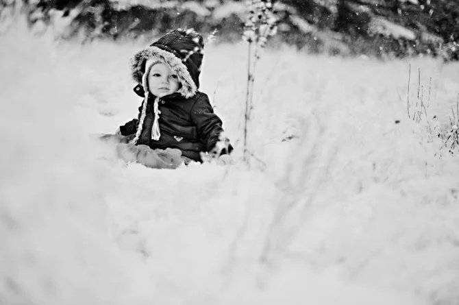 bw snow baby