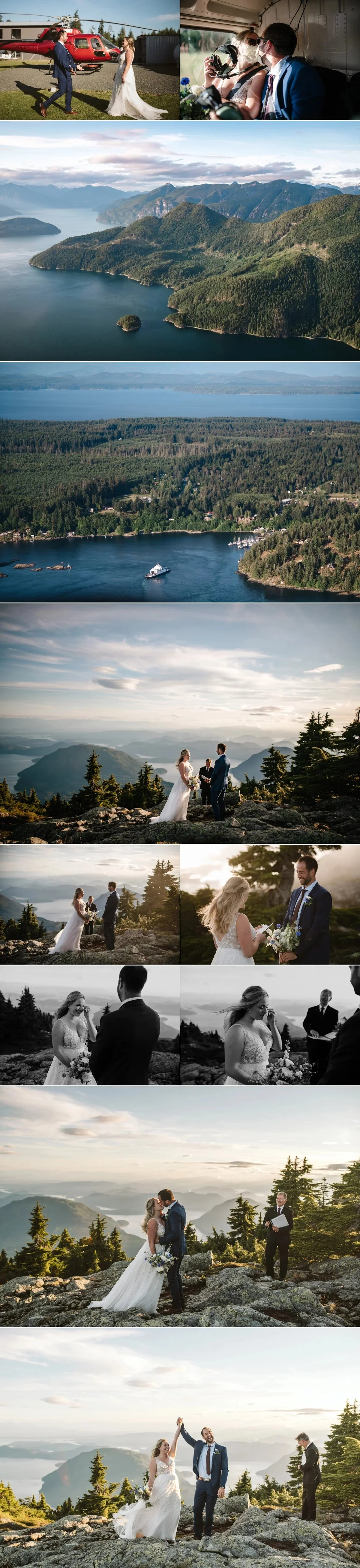 helicopter wedding