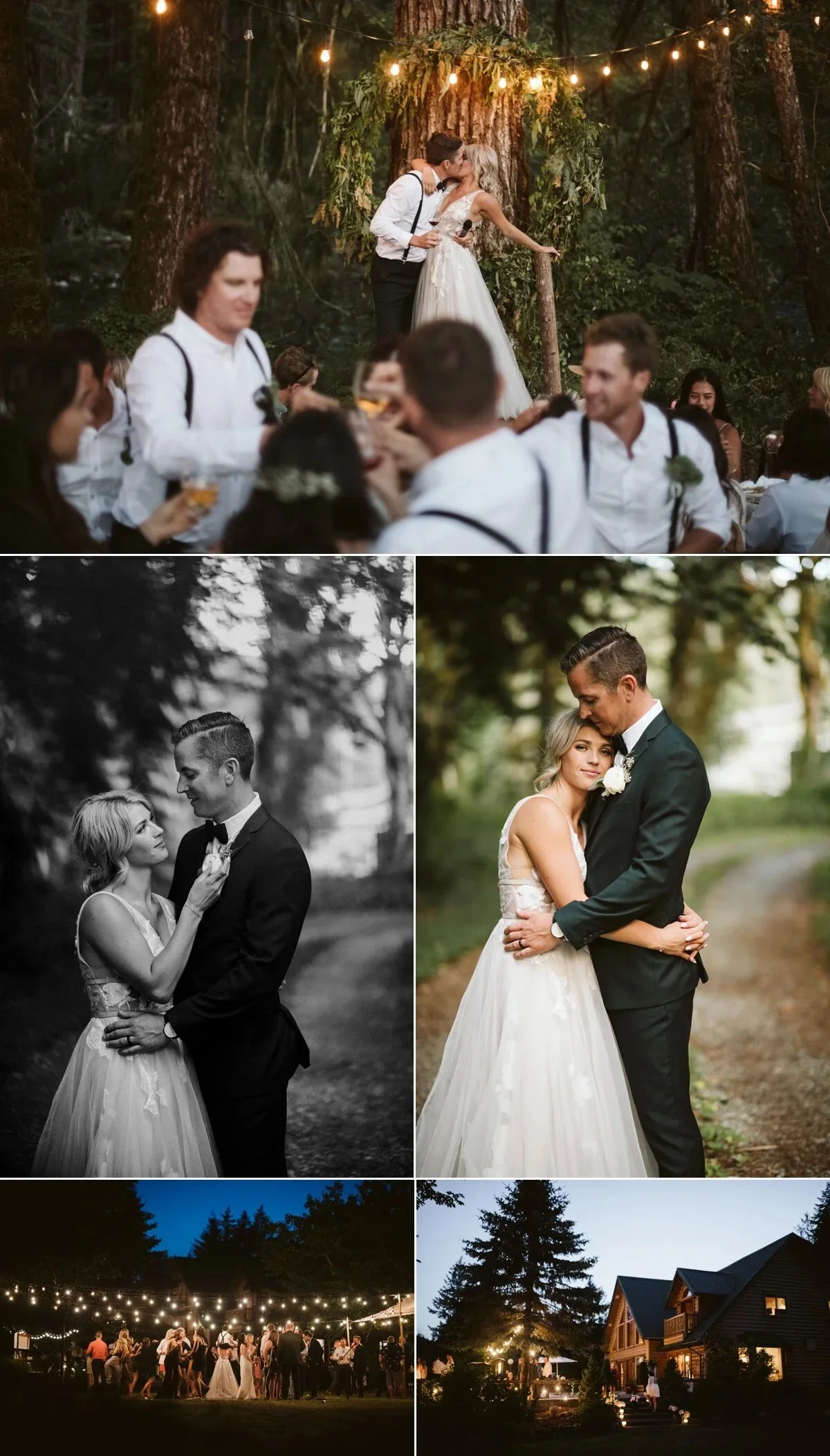 forest wedding reception dreams