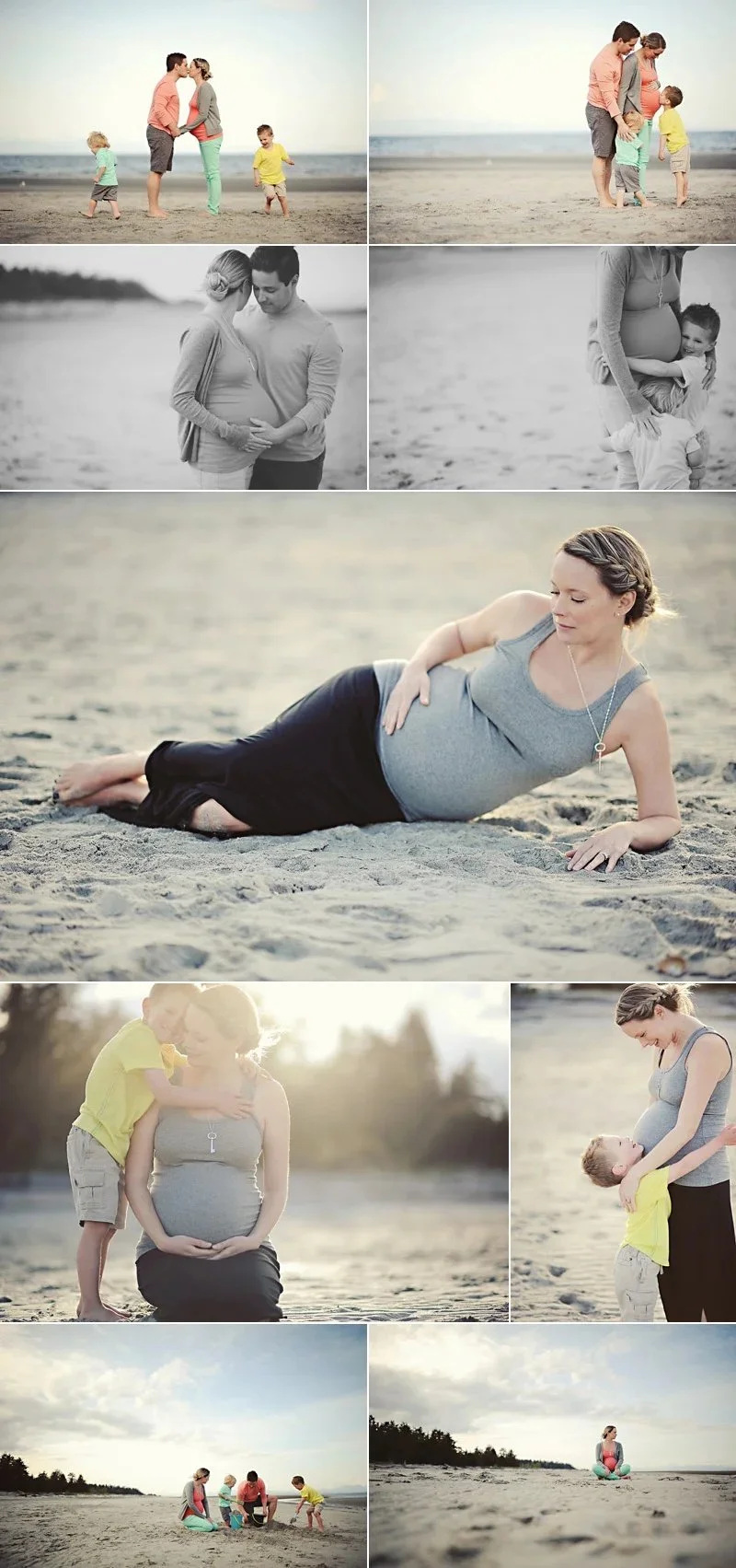 outdoor maternity beach photos