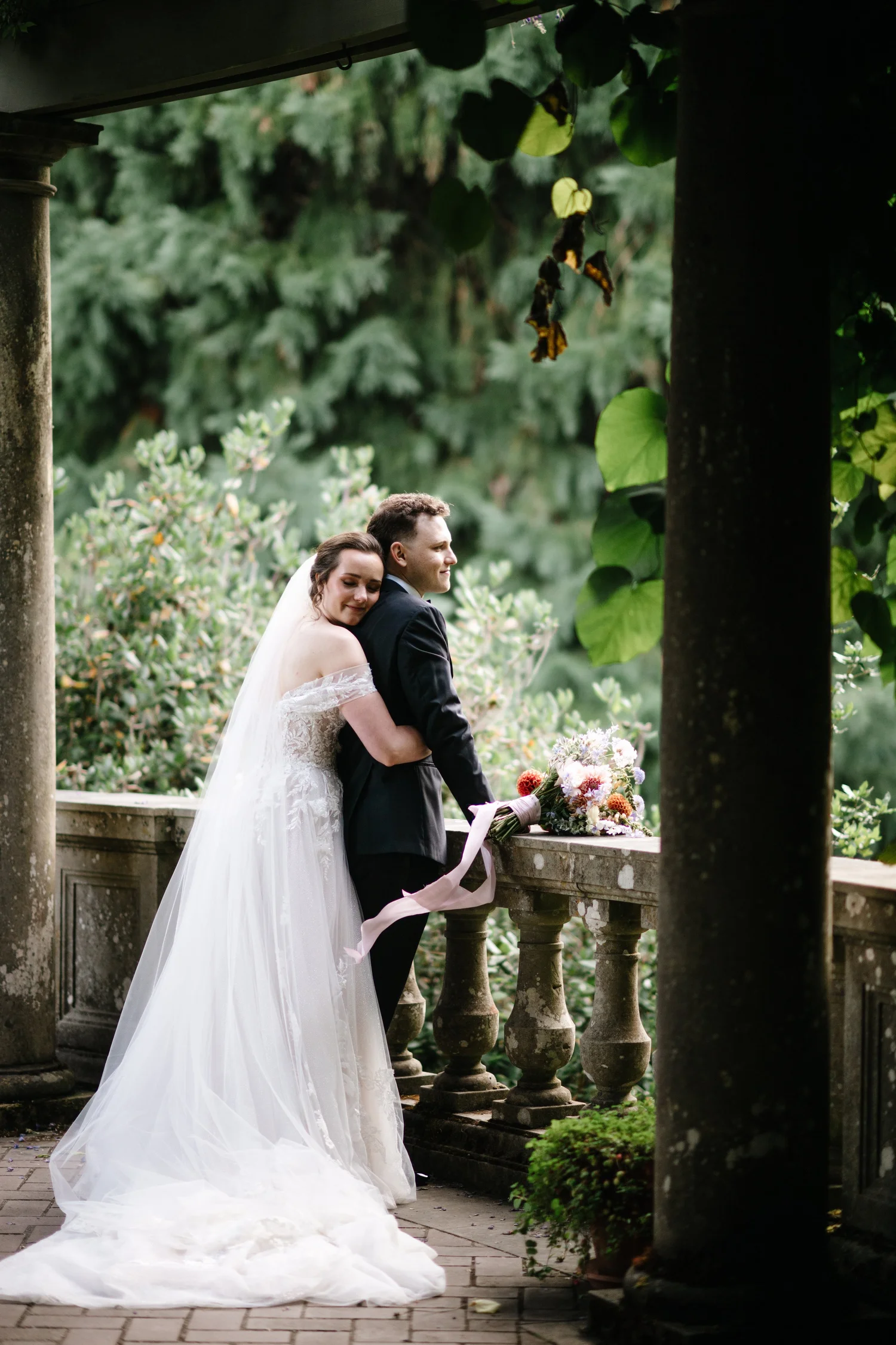 The couple in the gardens