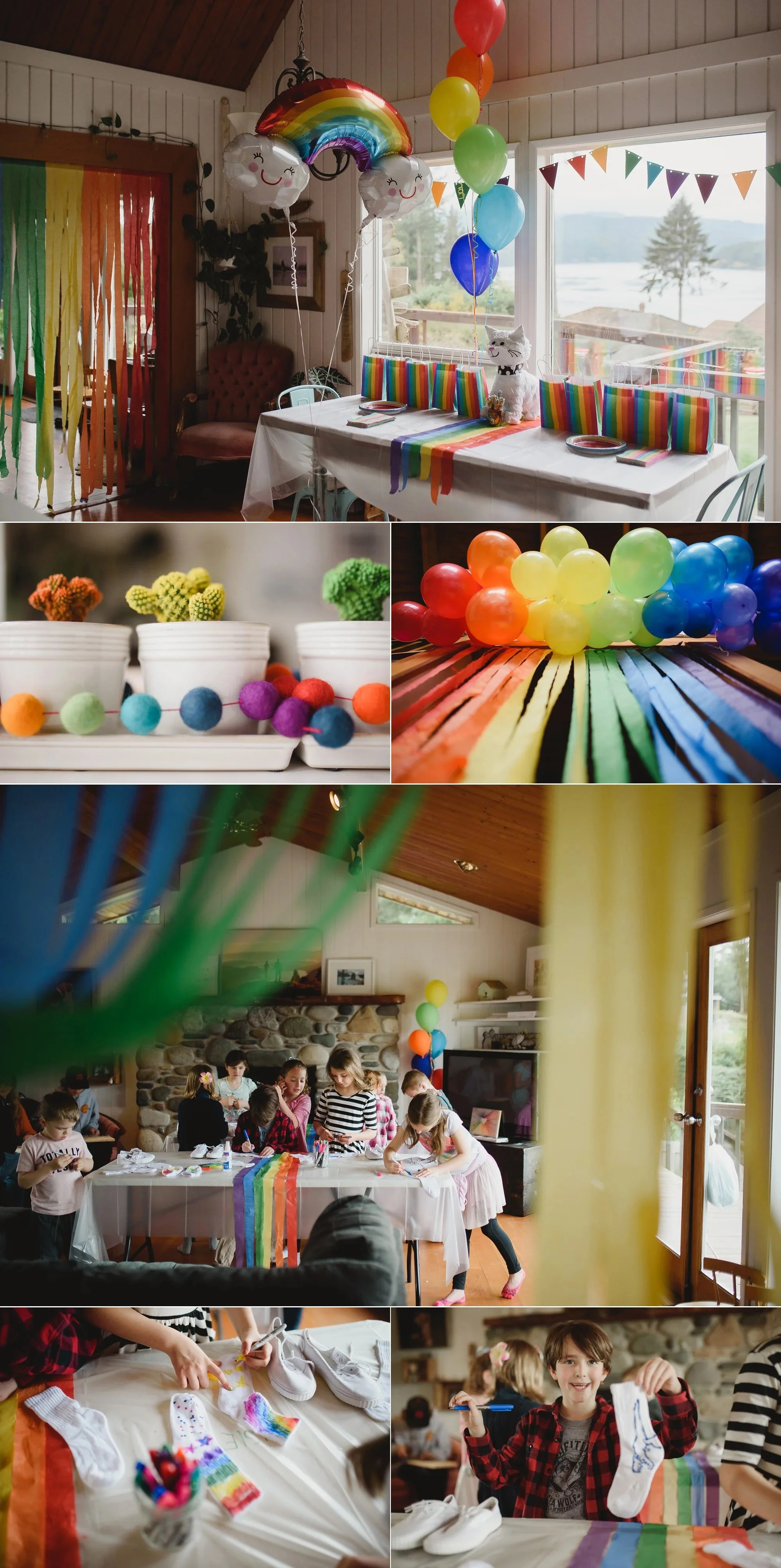 rainbow birthday party