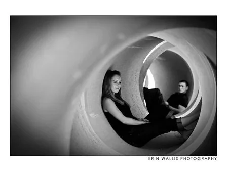In the tunnel