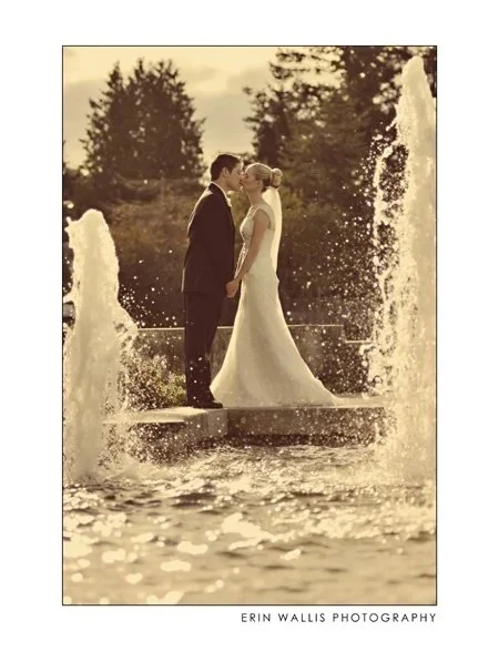 By the fountain
