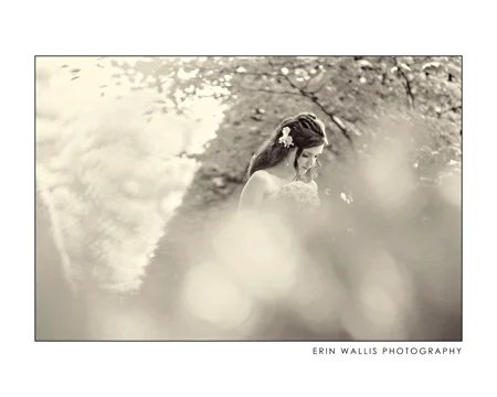 Bride before going down the isle