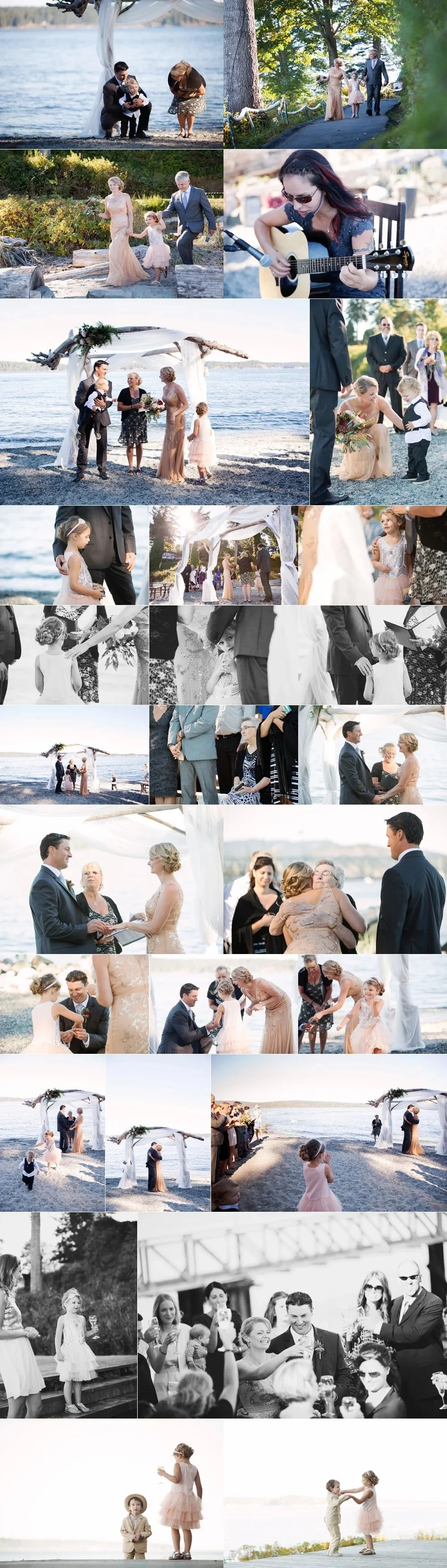 beach wedding ceremony