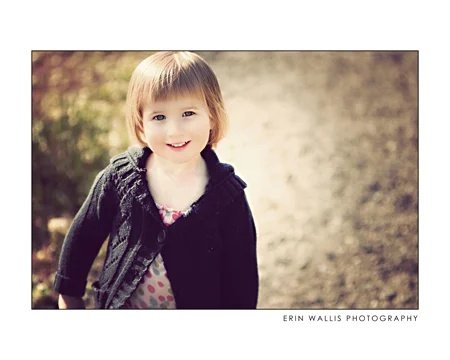 a happy little girl.