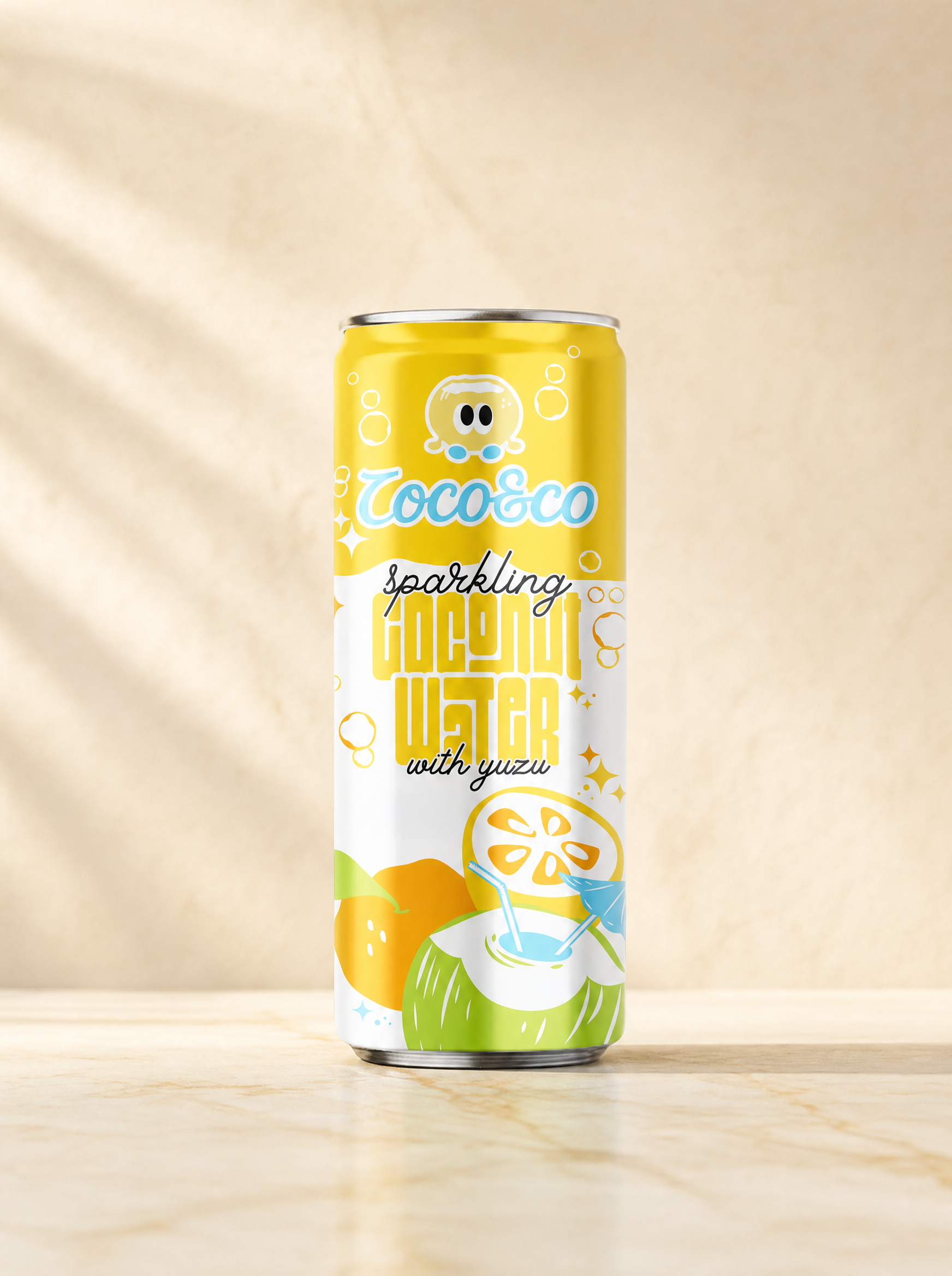 Sparkling Coconut Water with Yuzu