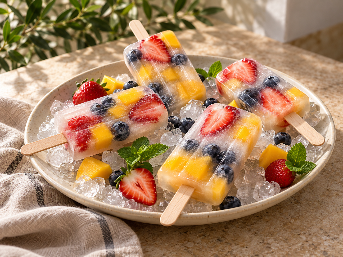 Summer Coconut Ice Blocks