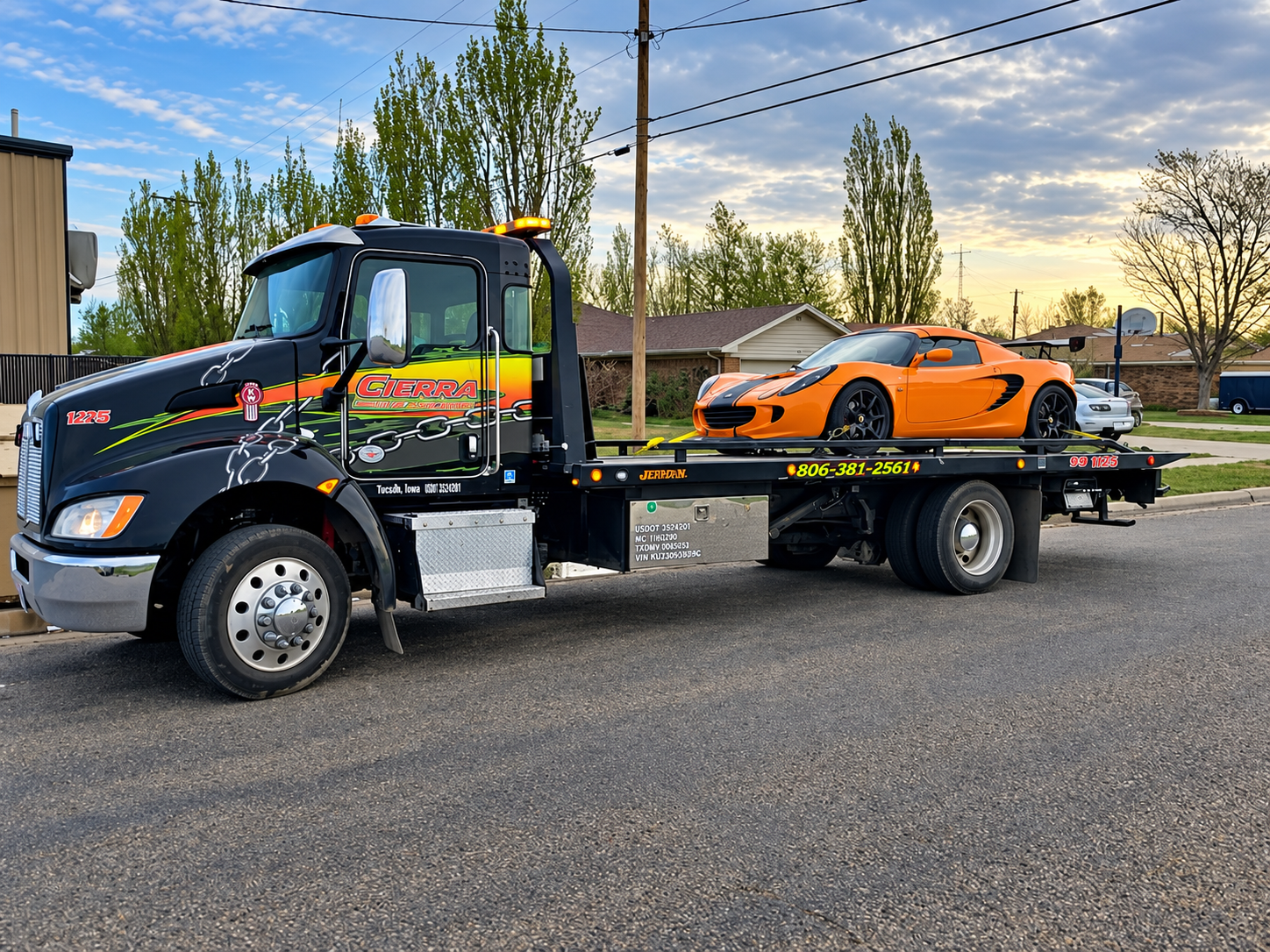 Cierra Road Solutions towing truck