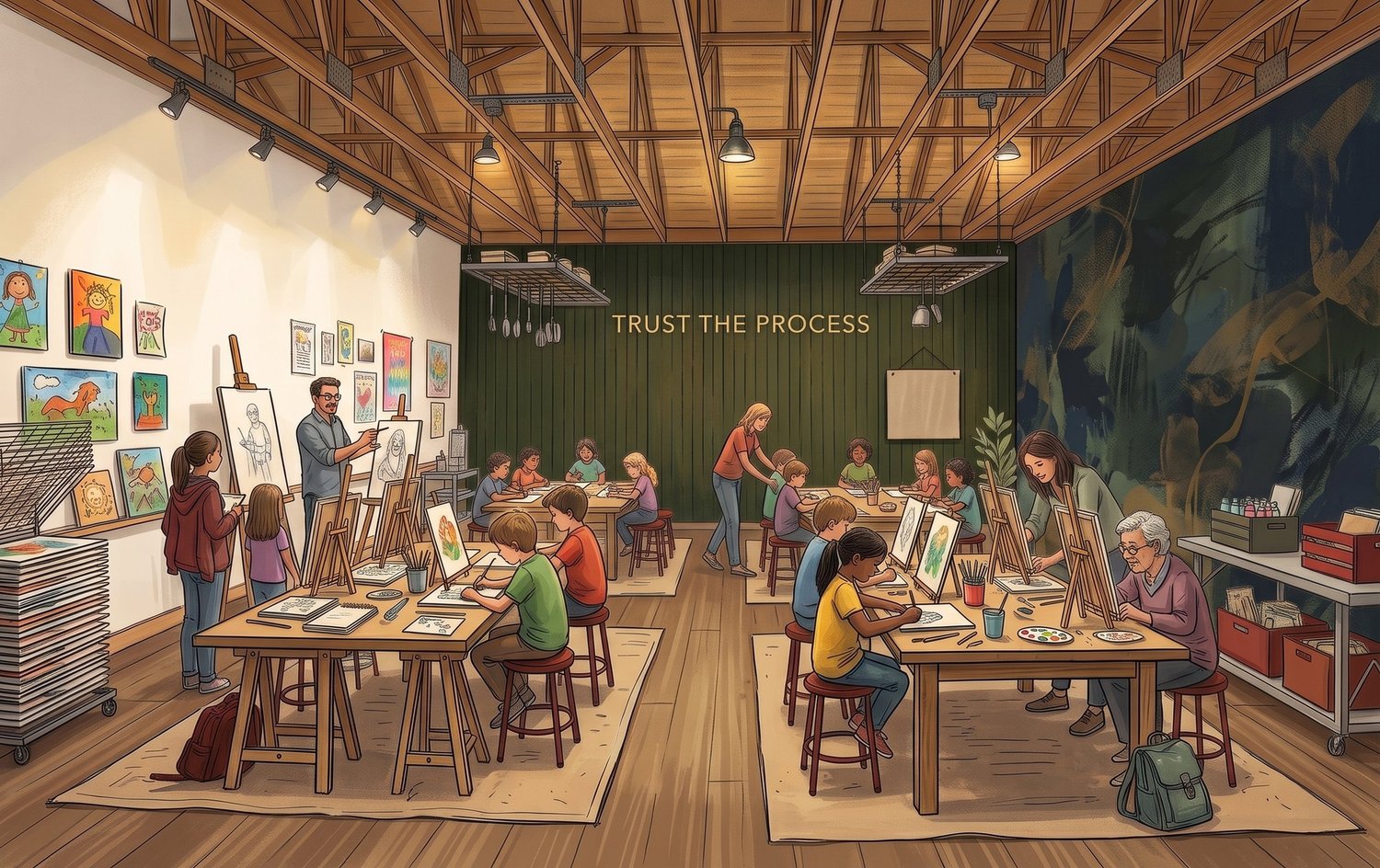 Workshop room rendering