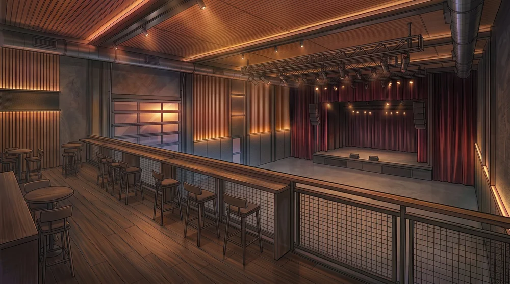 Concept rendering of the hall in use