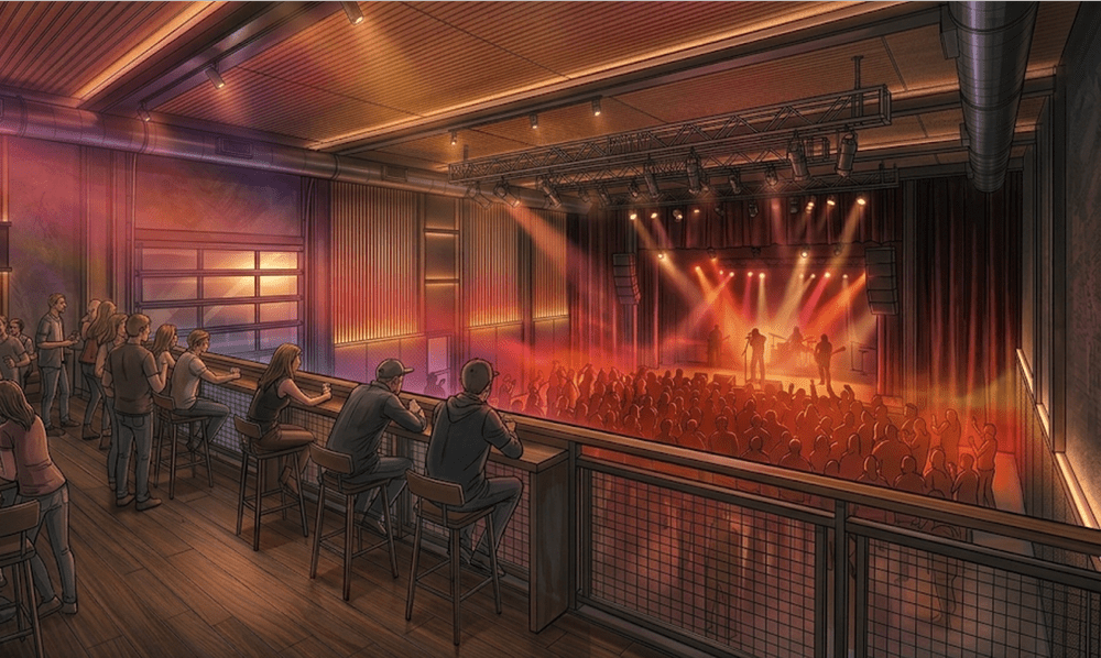 Concept rendering of the hall in use