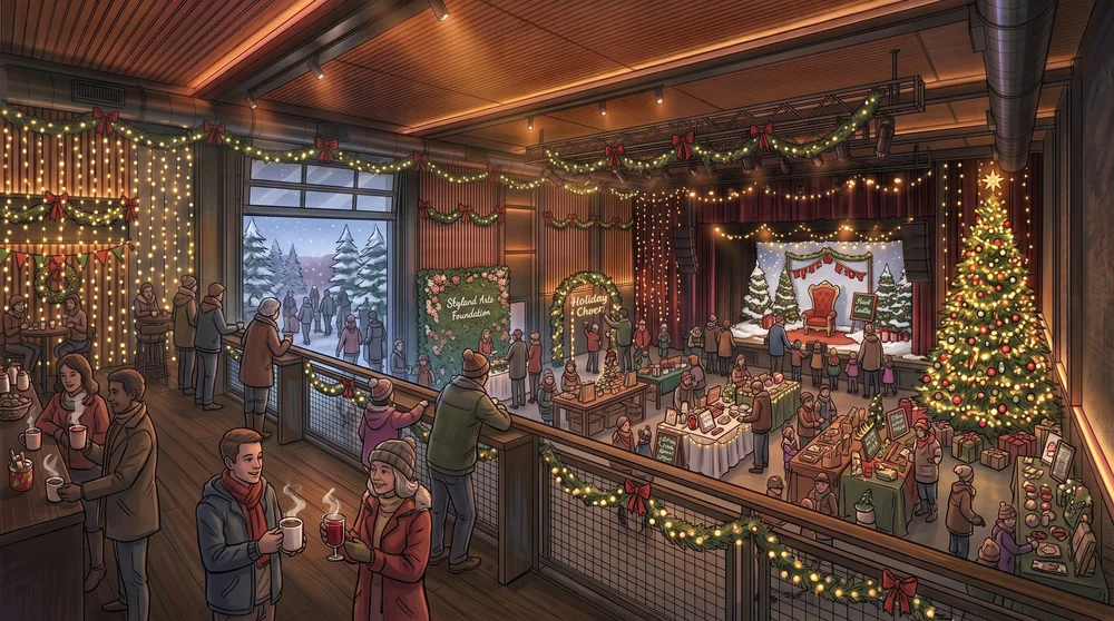 Concept rendering of the hall in use