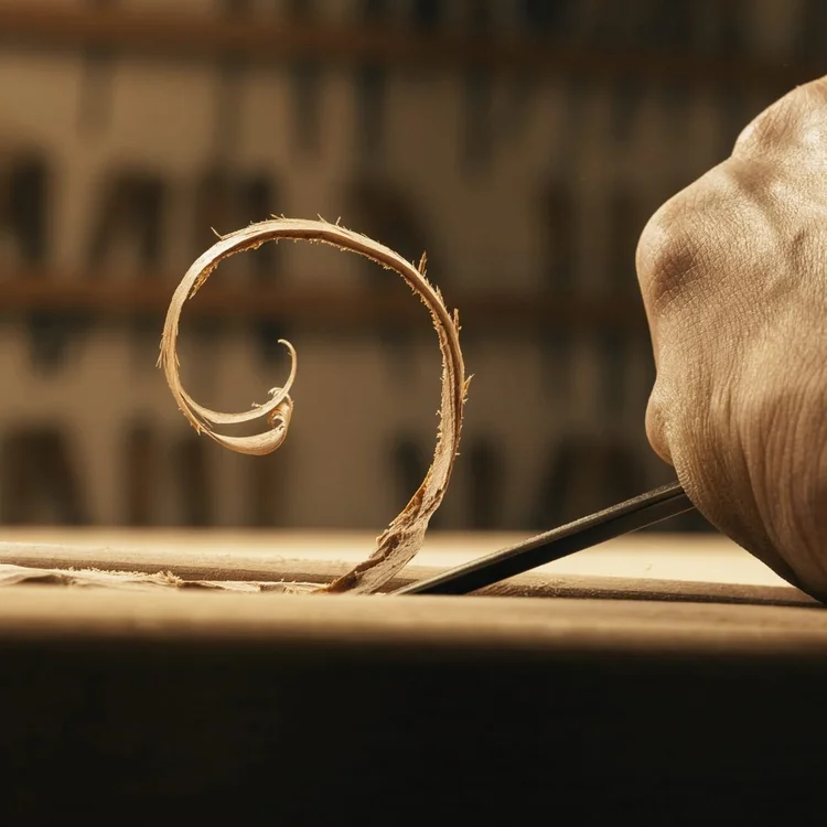 A woodworker at the bench