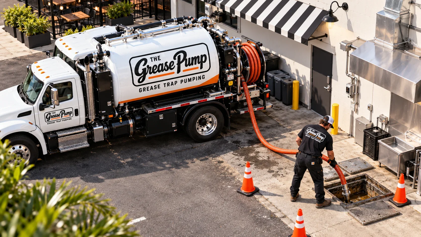 Commercial grease trap and pumping equipment