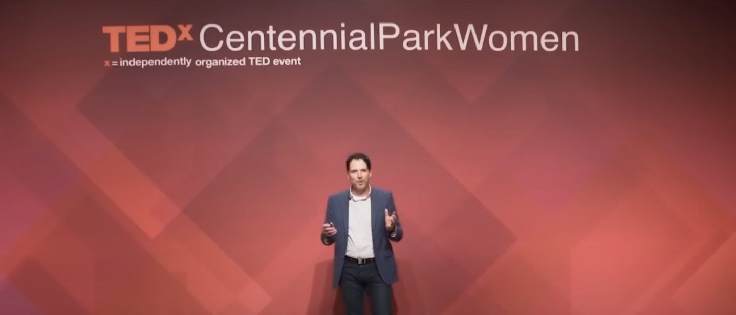 Carlos Hidalgo speaking at TEDx Centennial Park Women