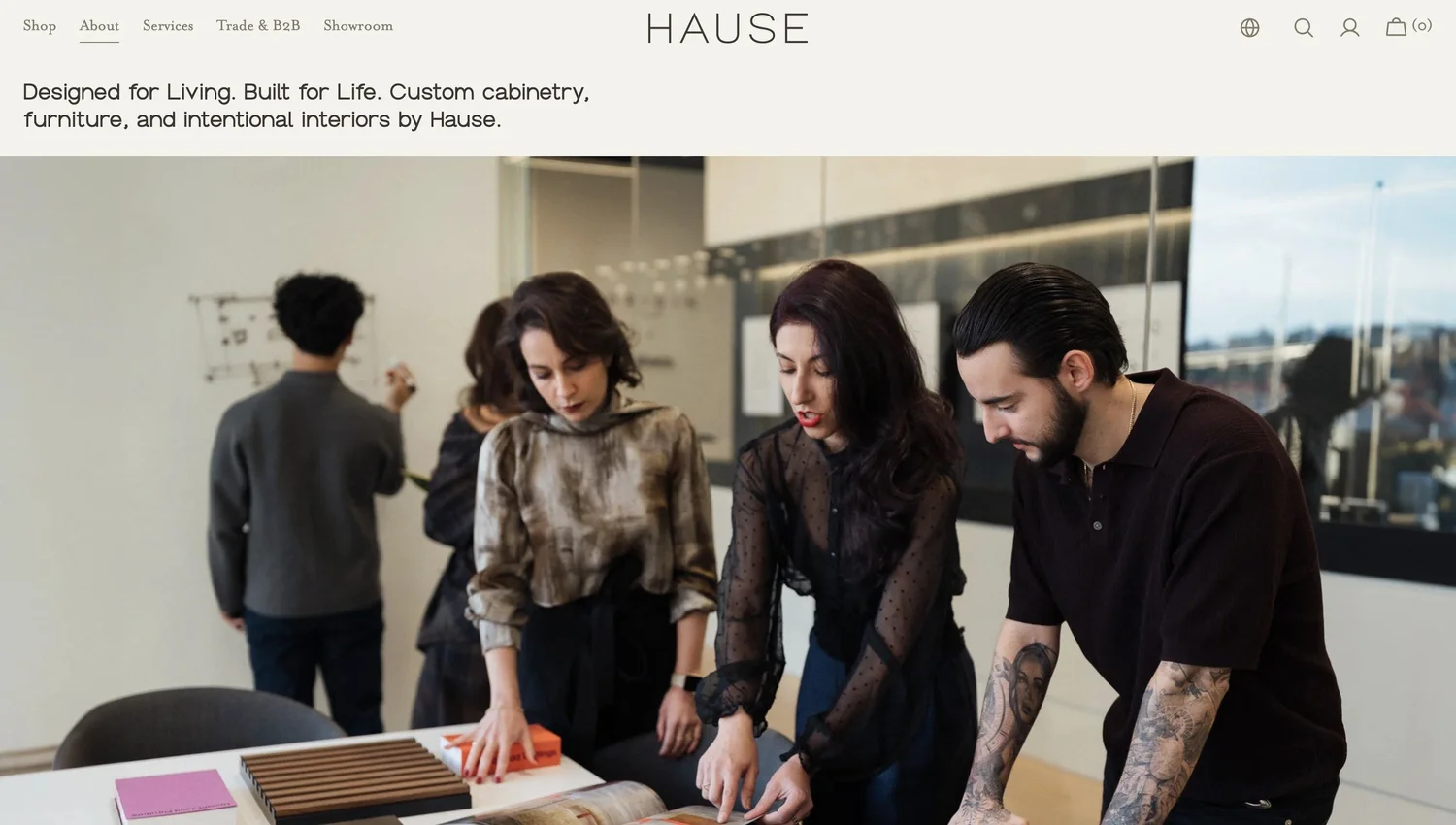 Hause website 07, designed by Carolina Marques