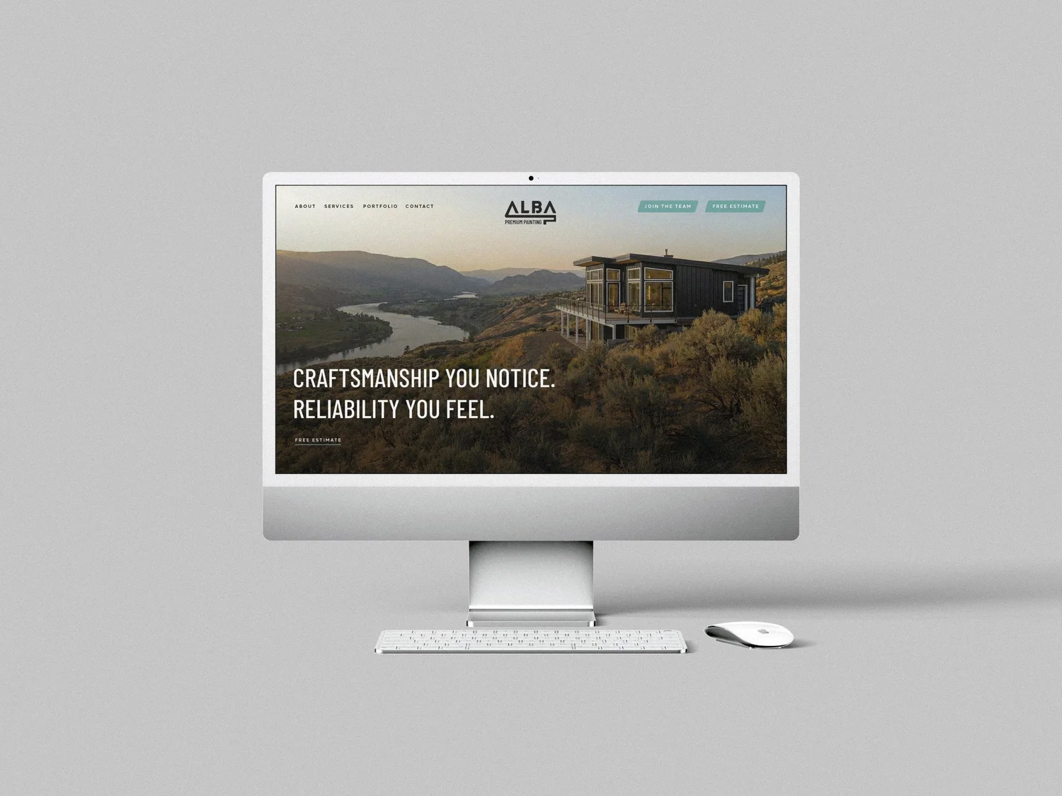 Alba Premium Painting website design, designed by Carolina Marques