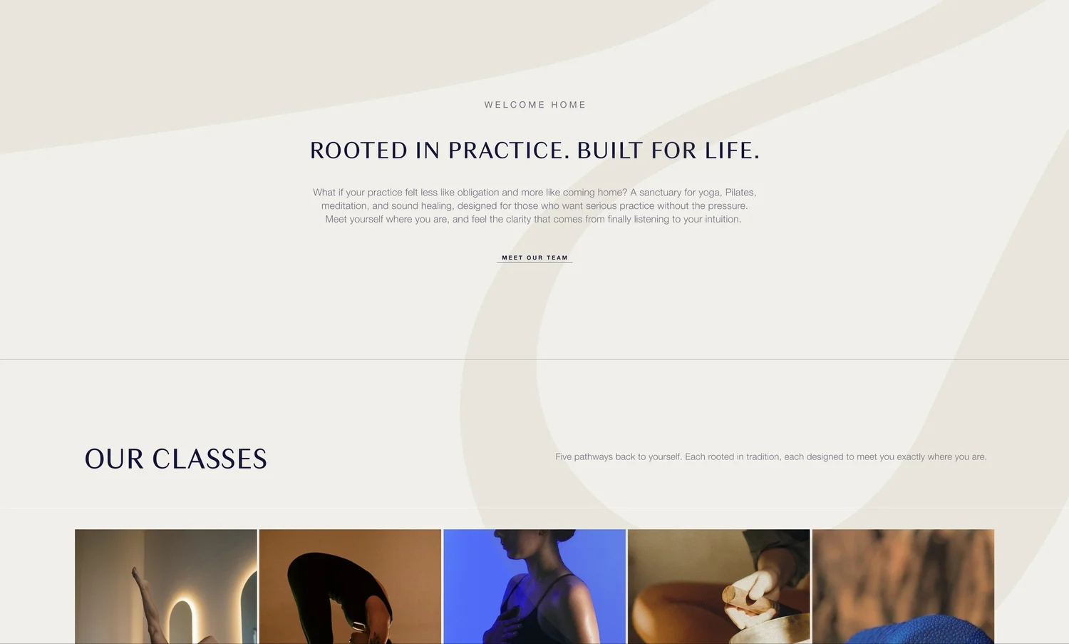 Ra Body home rooted in practice, designed by Carolina Marques