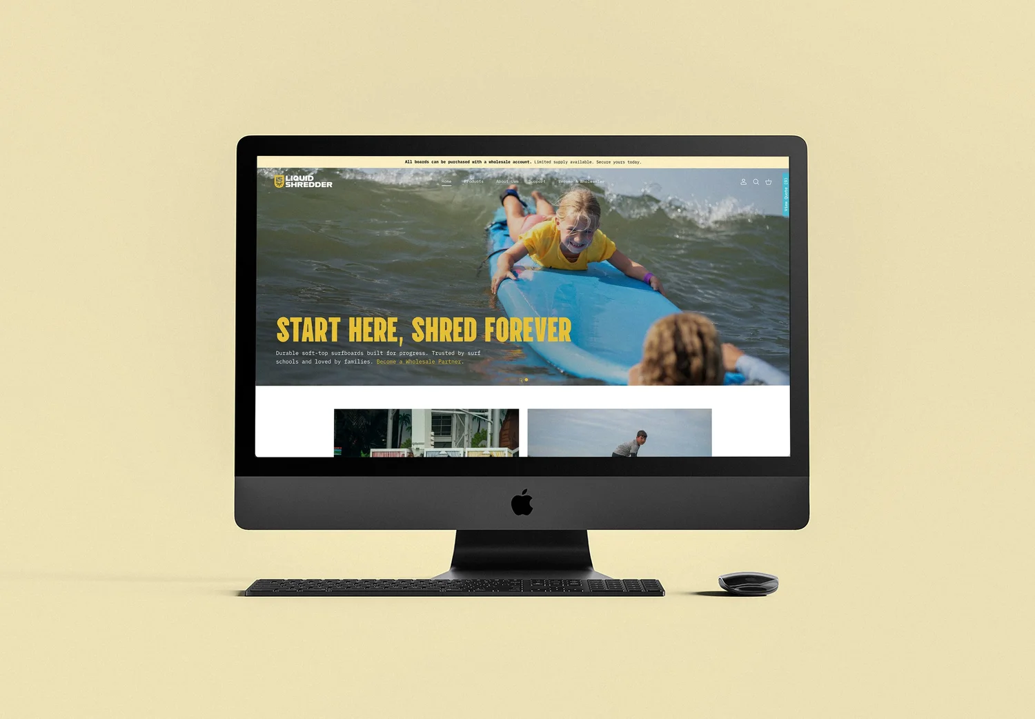 Liquid Shredder website design, designed by Carolina Marques