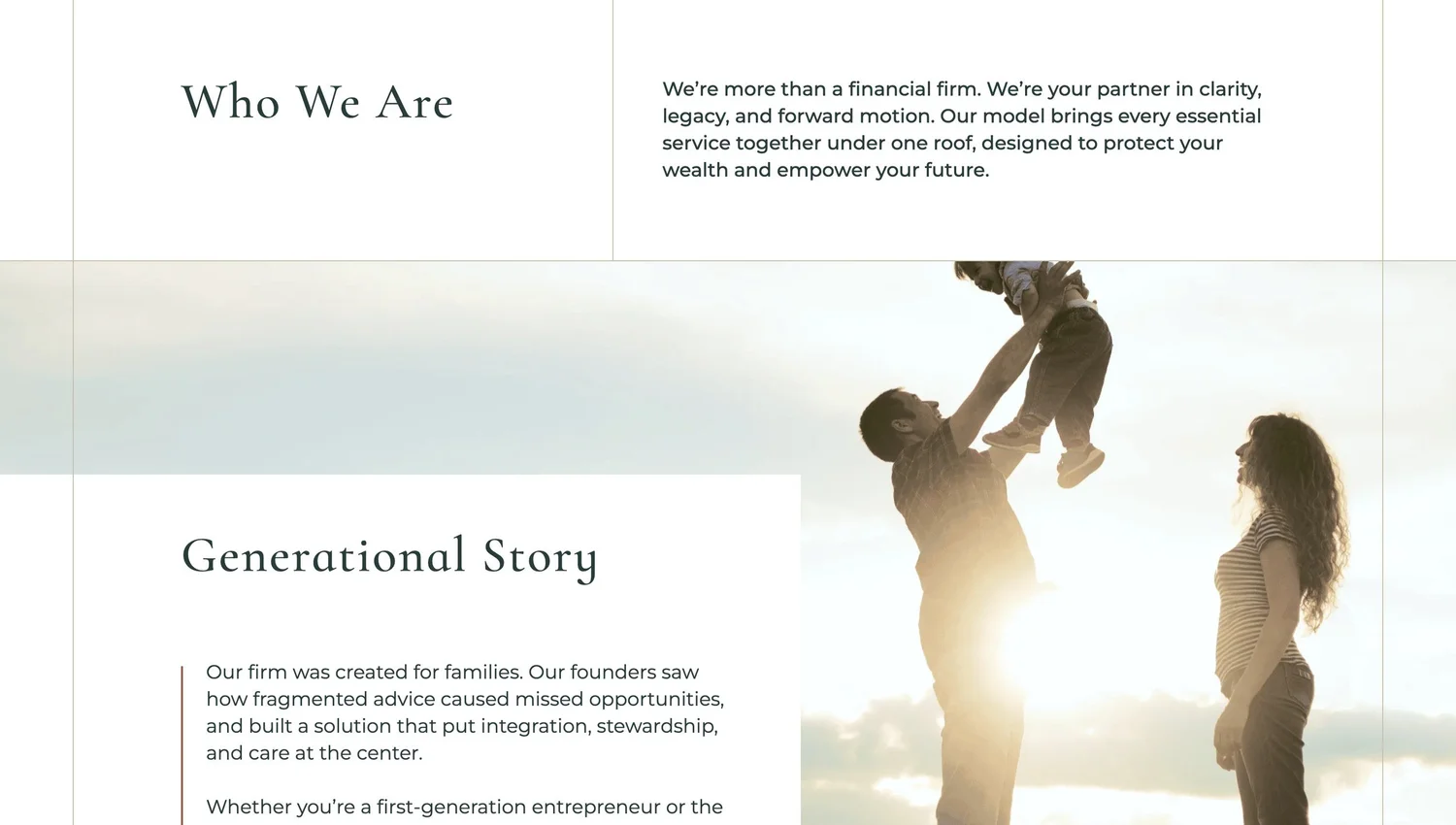 Global Solutions about who we are, designed by Carolina Marques