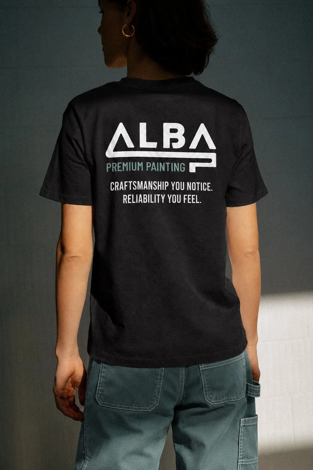 Alba Premium Painting team tshirt studio, designed by Carolina Marques