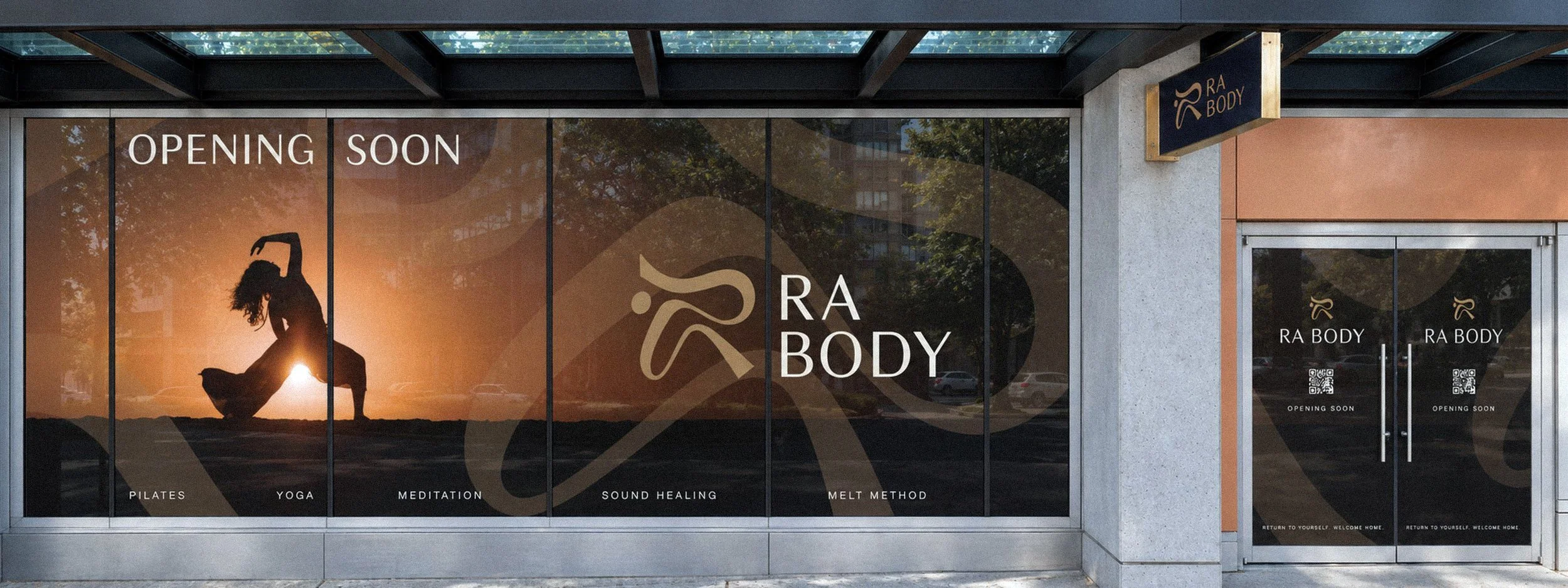 Ra Body storefront opening soon, designed by Carolina Marques