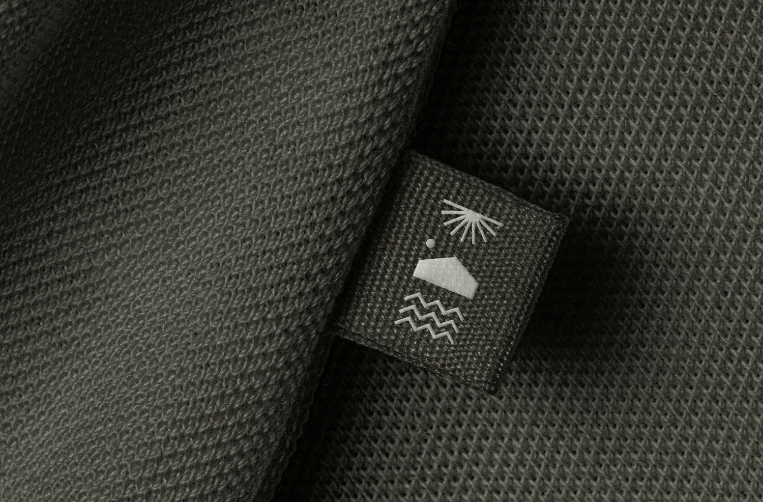 Surf Haus woven label, designed by Carolina Marques