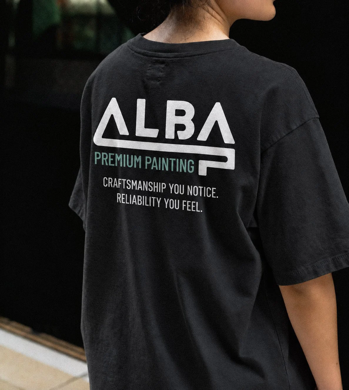 Alba Premium Painting team tshirt street, designed by Carolina Marques