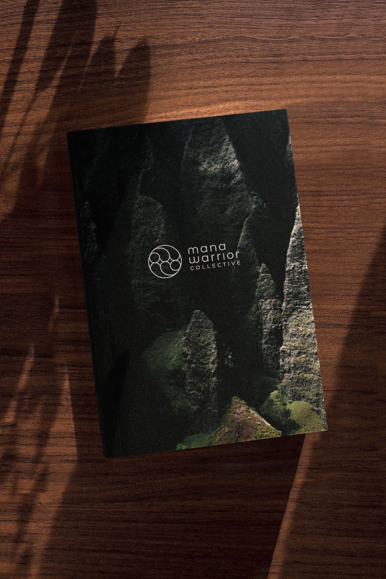 Mana Warrior Collective notebook, designed by Carolina Marques