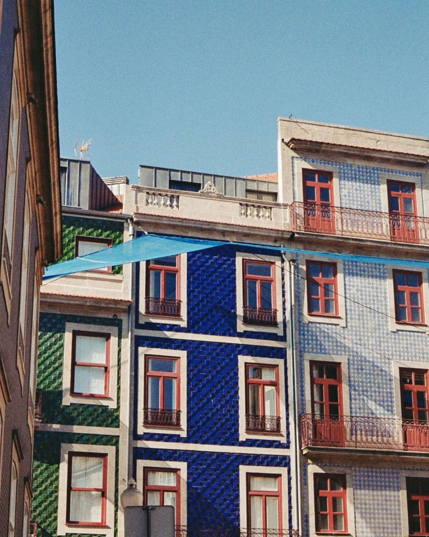 Tiled façades in Porto, Portugal