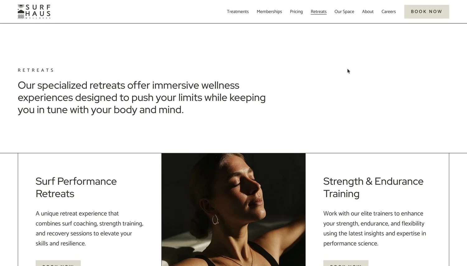Surf Haus Wellness retreats, designed by Carolina Marques
