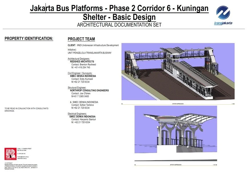 Cover sheet of the Phase 2 Corridor 6 Kuningan Shelter documentation set