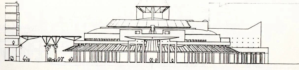 Line elevation of the Canberra casino competition entry