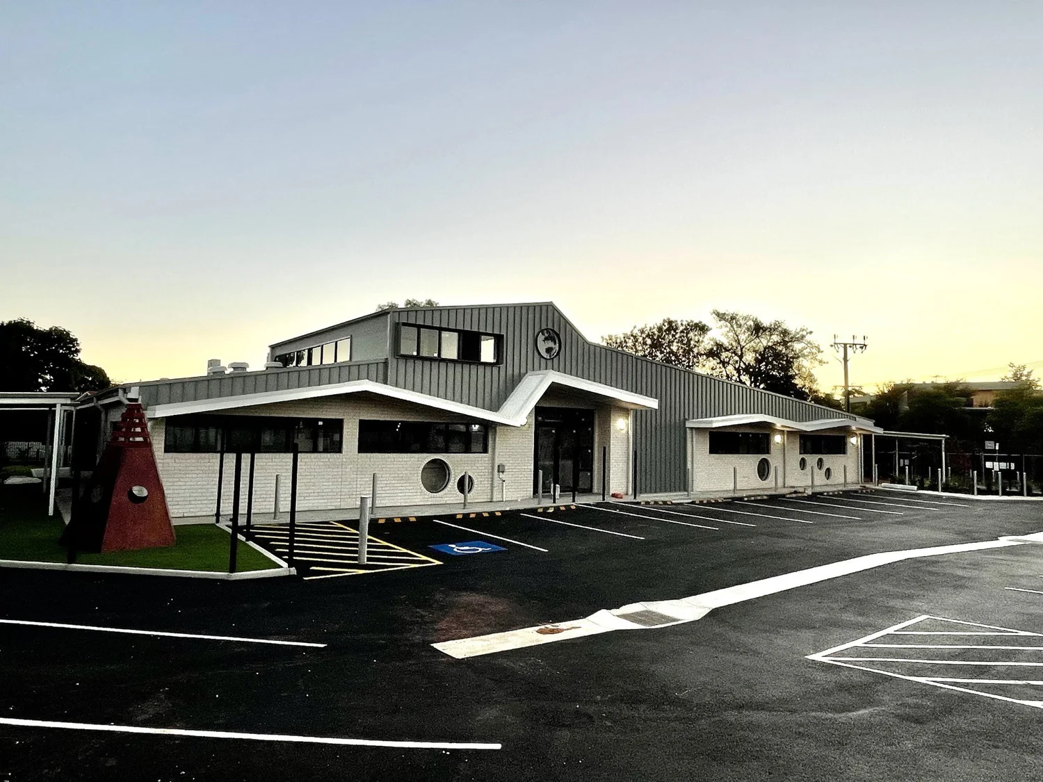 Guardian Childcare Centre at dusk