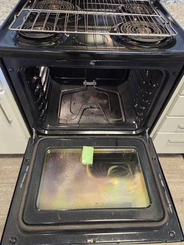 Oven before cleaning