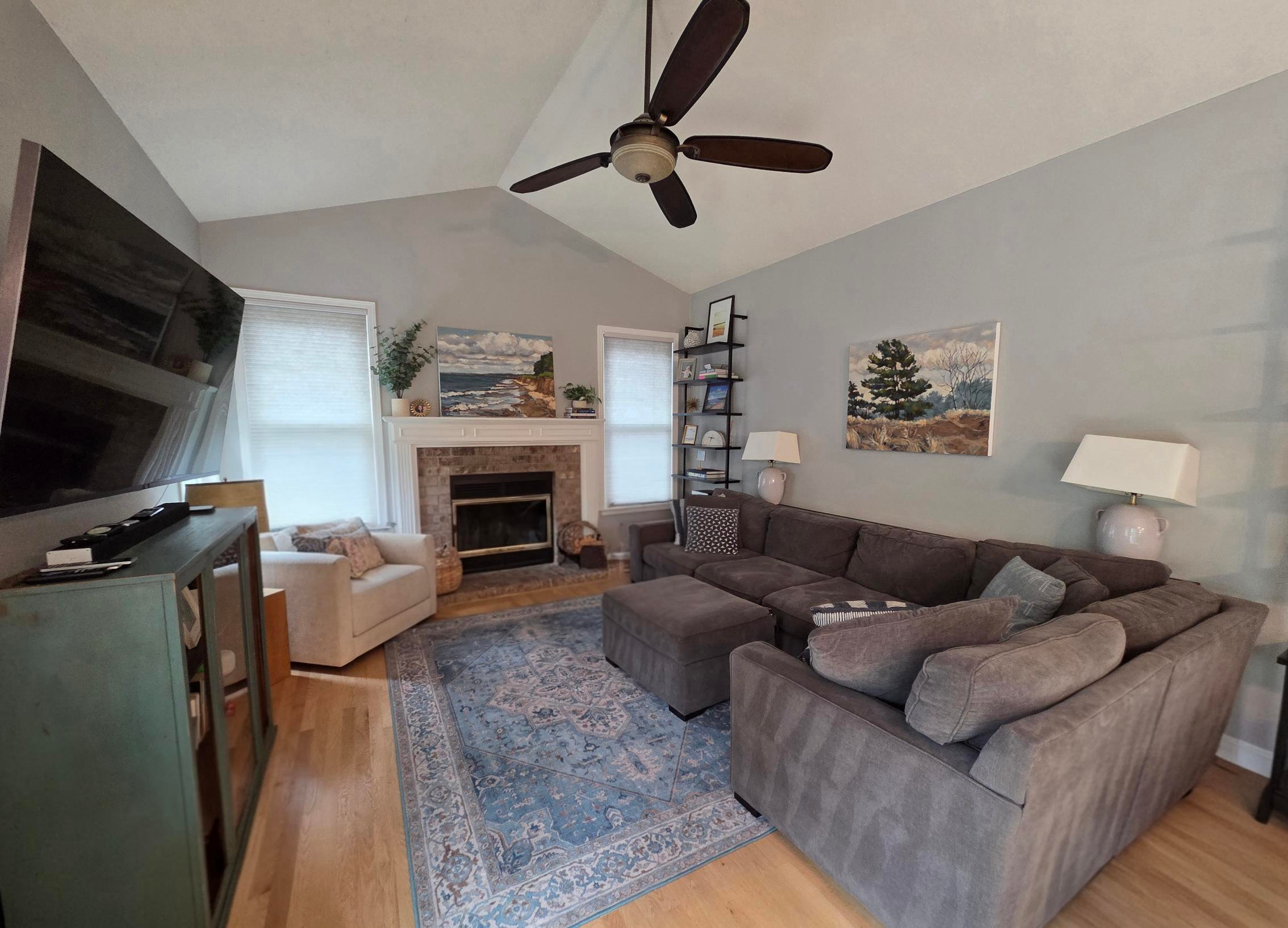 Living room ready for a detailed home clean