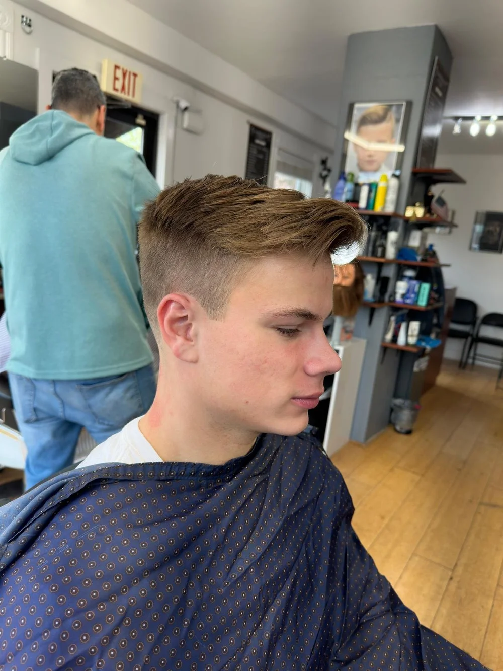 Modern cut, neat finish
