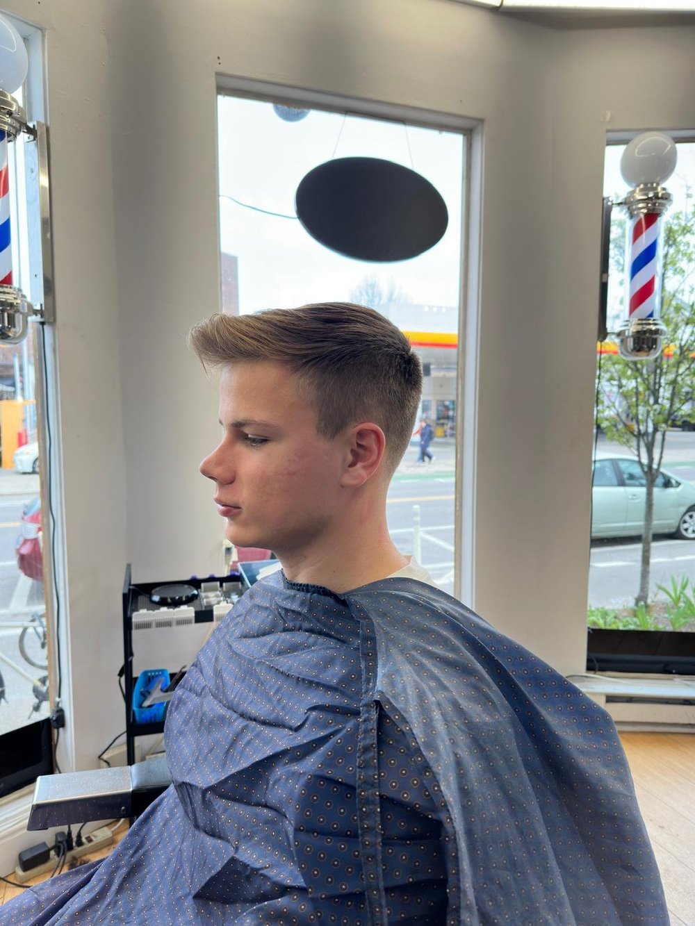 Tapered fade, profile